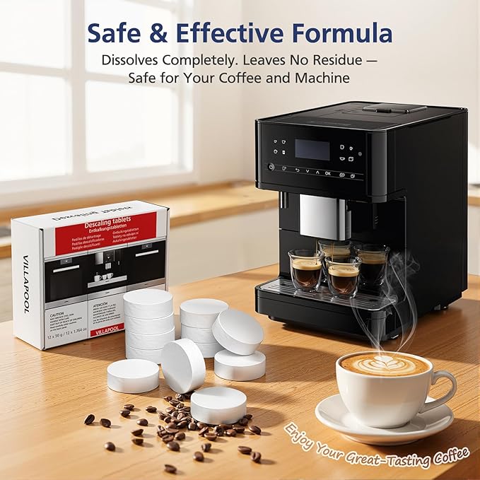 12 Count Descaling Tablets Compatible with Miele Coffee Machines, Steam Ovens, FashionMaster, and Ovens/Ranges with Moisture Plus