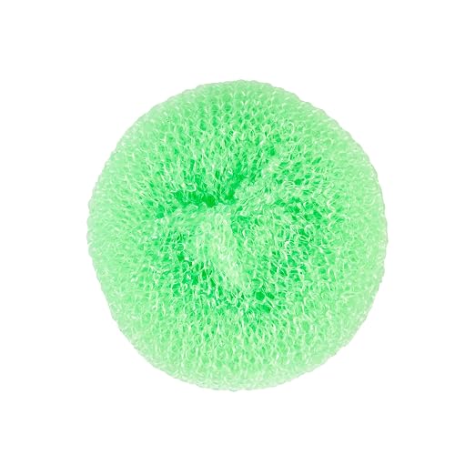 Restaurantware Plastic Dish Scrubbers 40 Pack 2.95 x 2.95 x 0.98 Inches Durable Non-Scratch Scrubbers Plastic Mesh Cleaning Pads Easy Grip Assorted Colors for Multi-Surface Cleaning