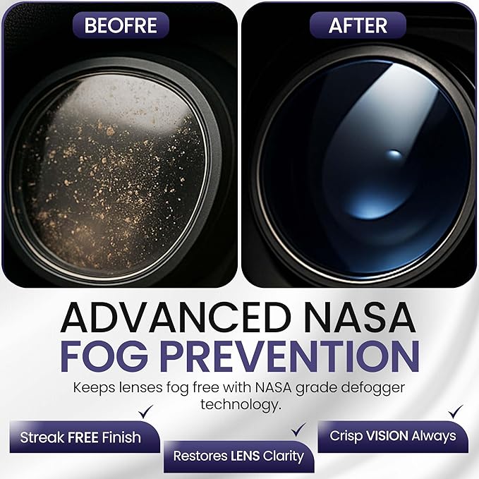 VR Cleaning Kit and Anti-Fog Treatment - Includes VR Cleaner Gel Sprays, Microfiber Cloths, Anti Fog Drop Treatments, Brush and Air Bladder with Precision Nozzle