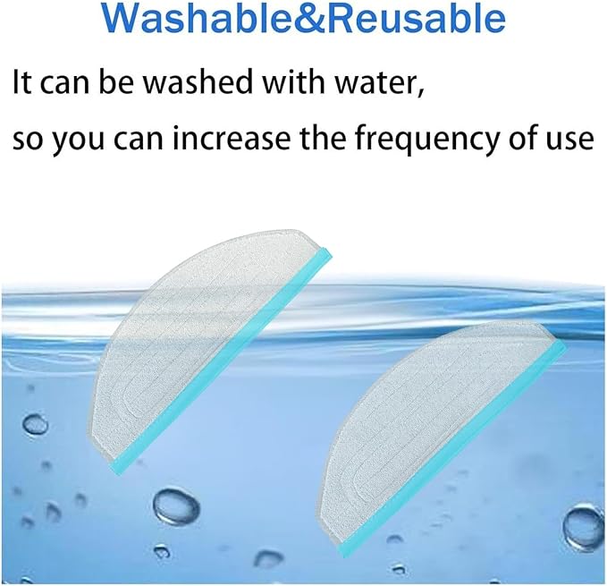 Replacement Mop Pads for Yeedi by ECOVACS Cube Robot Vacuum: 9Pack | Washable and Reusable Soft Mopping Pad, Parts, Accessories