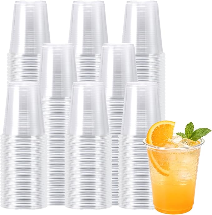 BYSNOW 600 Pack 5 oz Plastic Cups, Bathroom Cups Disposable 5 oz, 5 Ounce Clear Mouthwash Cup for Picnic, Travel, Halloween, Christmas
