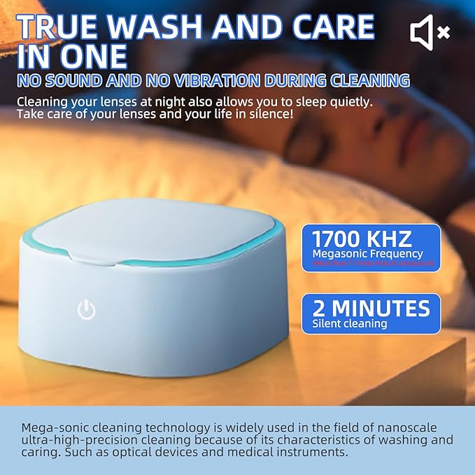 Rigid Keratoplasty Scleral Ultrasonic Contact Lens Cleaner for OK Lens and RGP Lenses