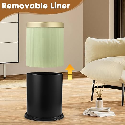 Automatic Touchless Bathroom Trash Can with Lid, 3 Gal and 2.8 Gal Automatic Garbage Bin for Bedroom，Kitchen，Office