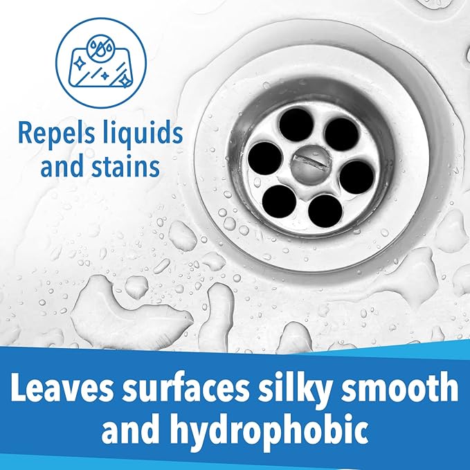 Surface Lock Ceramic Coating for Stainless Steel Appliances — Home Ceramic Spray That Shines, Seals & Protects, Repels Water & Stains, Fingerprint Protector for Kitchen Countertops & Bathroom, USA