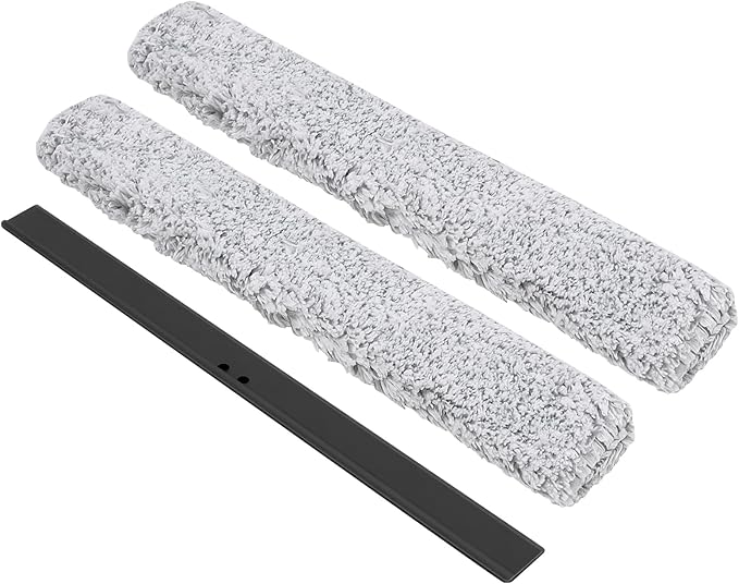 Squeegee Replacement Head for Window Cleaning, Suitable for Windows, Glass Doors, and Mirrors, Shower Scraper Cleaner (Replacement Head Only)