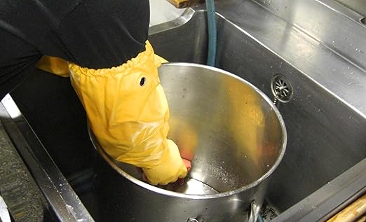 SHOWA Atlas 772 Double Nitrile Coated Full-Arm Chemical Resistant Safety Glove with Cotton/Poly Liner, 20 Mil Thick, 26" Length, Small (12 Pair)