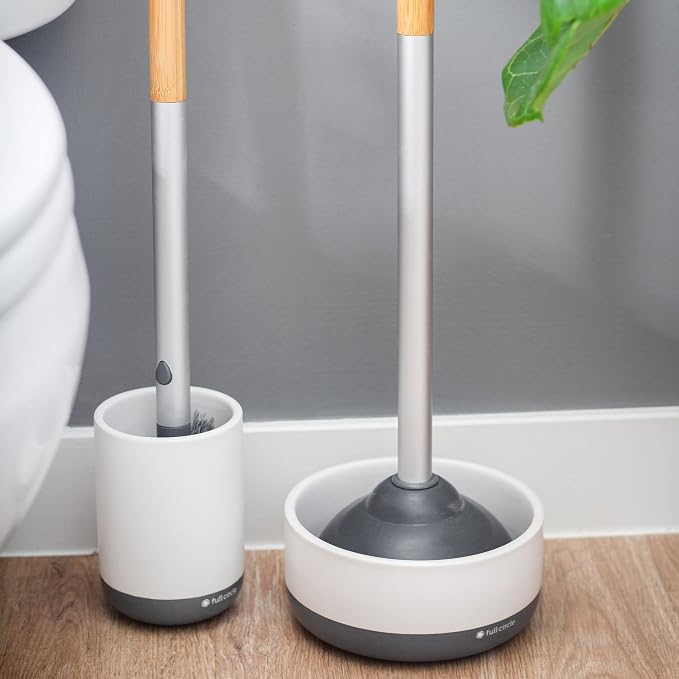 Full Circle Quick Drying Toilet Brush Refill – Replaceable Head for Deep Bowl Cleaning, Fits Quick Drying Toilet Brush, Plastic-Free Packaging