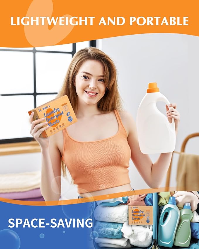 Laundry Detergent Sheets Fresh Linen 240 Loads & Garbage Disposal Cleaner Tablets Mint 24 Pack