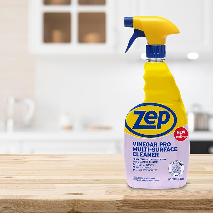 Zep All-Purpose Cleaner with Vinegar Added - 32 Ounces (Case of 4) R48432 - Industrial Grade Cleaner