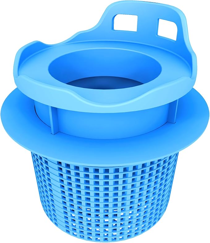 Skim Gem™ Pool Skimmer Basket – Self-Adjusting Floating Pool Skimmer, Fits 7” & 8.5” Skimmer Baskets, Improves Water Cleaning, Reduces Debris, Made in USA