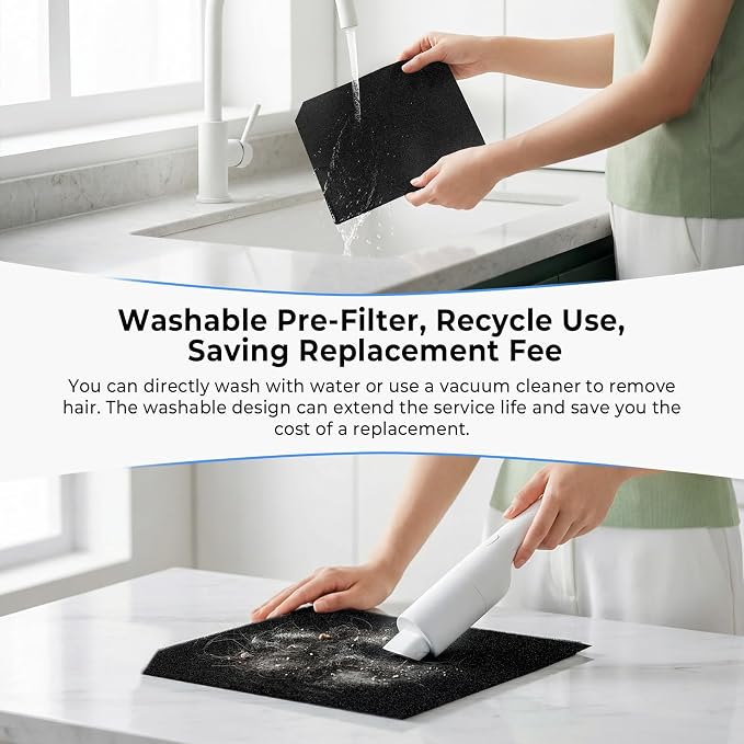 Airtok Air Purifiers for Home Large Room Up to 1848sq.ft, HEPA Air Purifier for Bedroom, Pet Hair Air Cleaner with Washable Filter, Aromatherapy, Sleep Mode Air Cleaners for Smoke, Office-AP3001 White