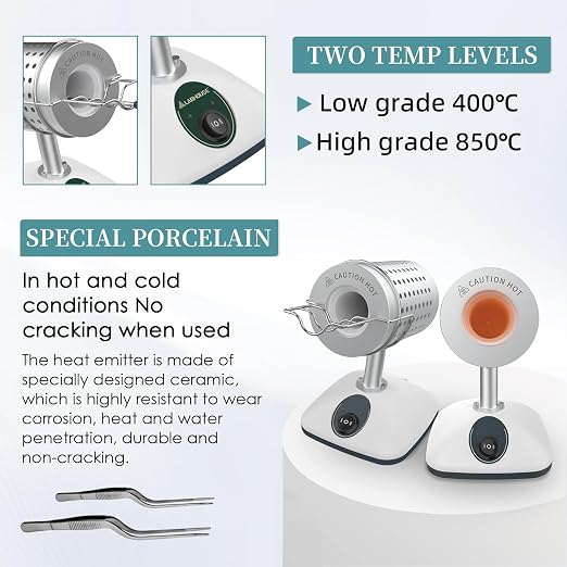 Lab DS-900S Infrared Sterilizer Autoclave Sterilizers Two Adjustable Heating Temperatures 400°C/825°C for Scalpel Needle Inoculating Loop Vaccination Ring,110V 240W