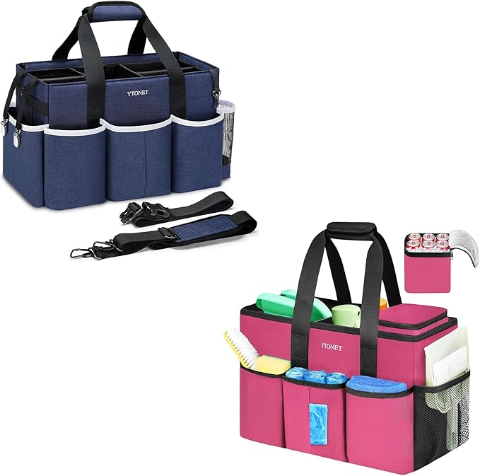 Ytonet Wearable Cleaning Caddy Bag & Rosered Portable Cleaning Caddy