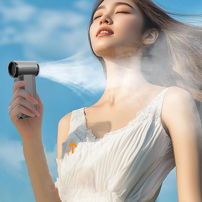Compressed Air Duster, Dry Blower, Handheld Dust Cleaner 130000RPM Adjustable Speeds, 2 in 1 Electric Air Duster for Outdoor Cars Computers Keyboards