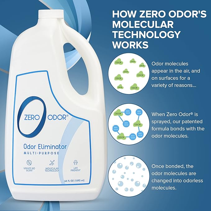 Zero Odor 64 oz. Multi-Purpose Odor Eliminator Air Freshener Spray GL1101404