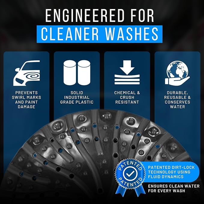 The Detail Guardz - Dirt Lock Pad Washer System Attachment with Spray Cleaner (Black)