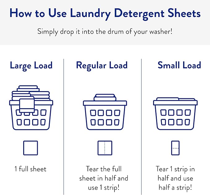 Clean People Ultra Concentrated Laundry Detergent Sheets 96 count & Fabric Softener Dryer Sheets 120 count
