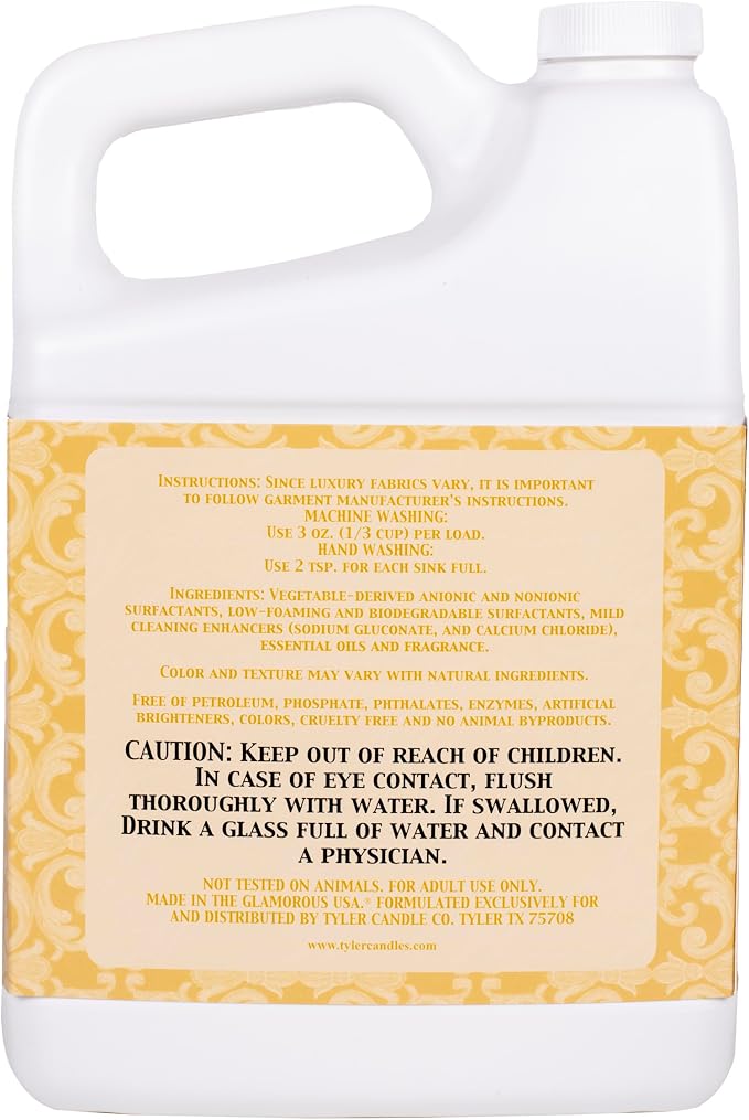 Elanze Designs Tyler Candle DIVA 64 Ounce Glam Laundry Detergent and Scented Sachet Bundle; set of 4