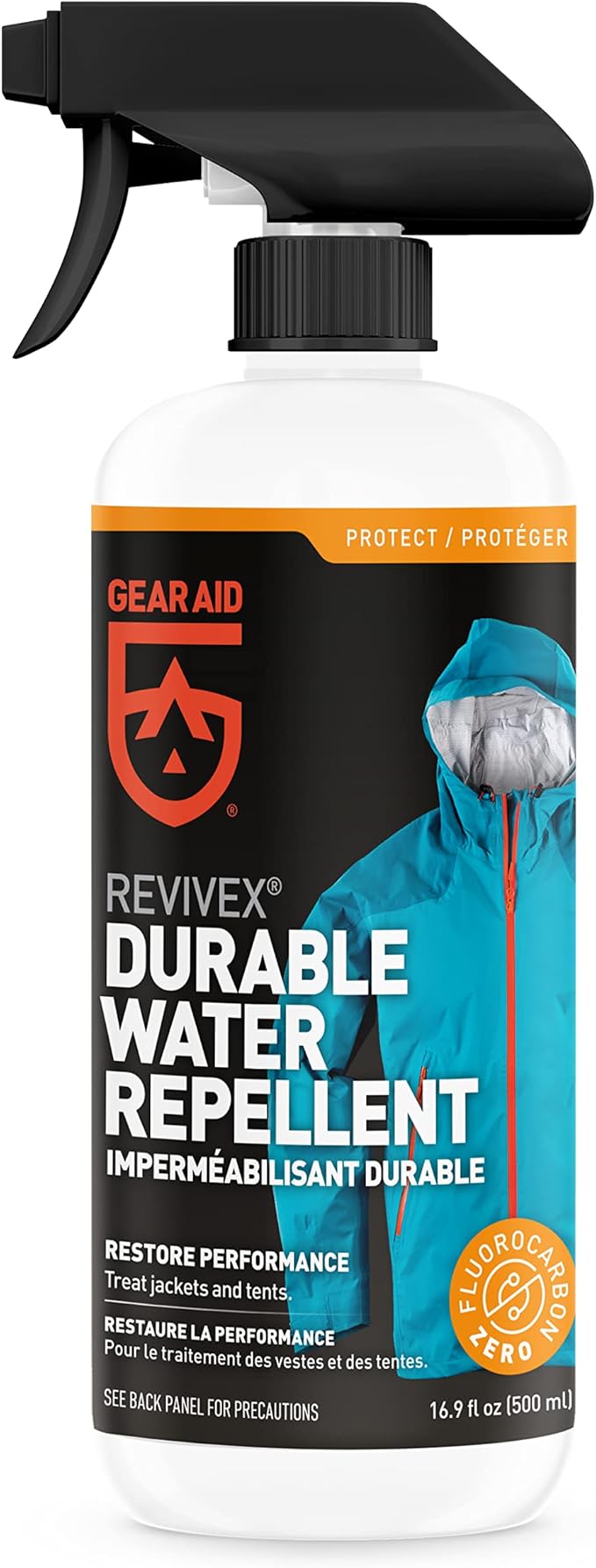 GEAR AID Outerwear Care Kit with Revivex Pro Cleaner, Revivex Durable Water Repellent Spray and Tenacious Tape Mini Patches