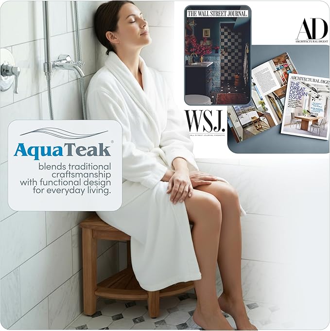 AquaTeak Care Kit - Premium Teak Oil, Teak Wood Cleaner & Brightener, 16 oz Each - Cleans & Restores Outdoor & Indoor Furniture, Shower Stool & Decks - Removes Wood Stain & Maintains Natural Finish