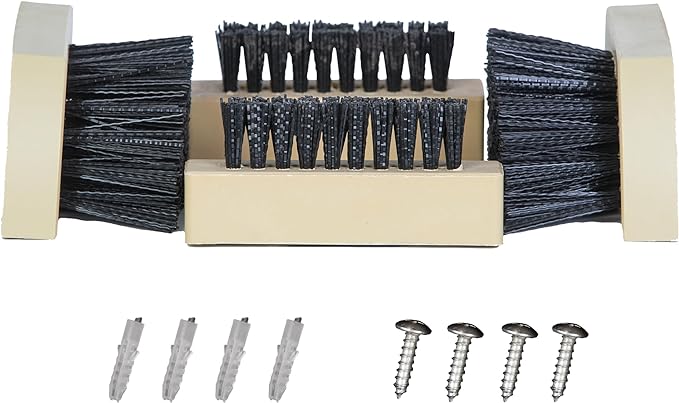 JobSite Replacement Brushes - 2 Side & 2 Bottom Boot Scraper Brushes - Compatible Original & Extra Wide Boot Scrubbers - 6 Pack