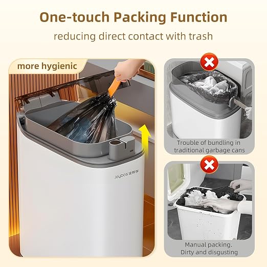 funest USB Model + Battery Model,2 x 3.5 Gallon Motion Sensor Bathroom Trash Can