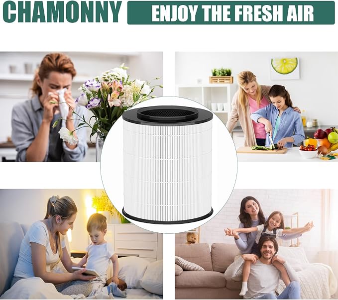 12030 Filter Replacement, Compatible with Clorox Medium Room Air Purifier 11030 & 11031, 1,000 Sq. Ft. Capacity, 2Pack (12030 Filter)