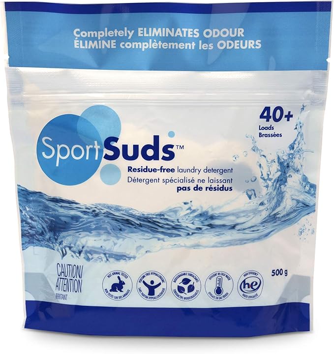 Sport Laundry Detergent, Odor Eliminator Technology, Laundry Soap for Workout Clothes and Everyday Use - Sport Suds 500grams