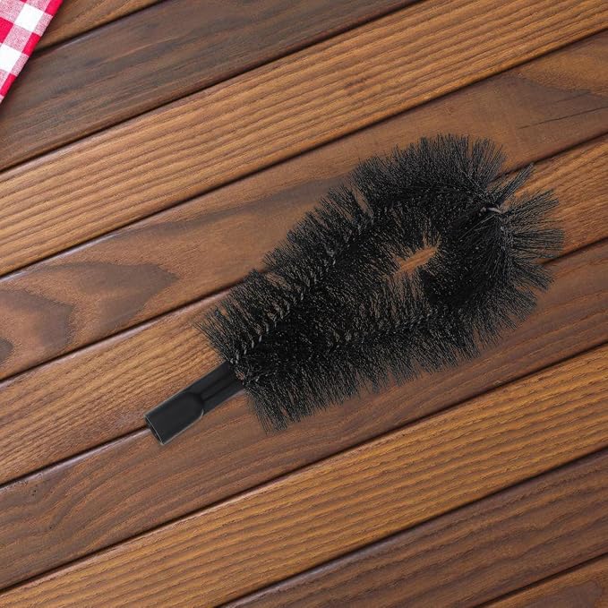 PartyKindom 2pcs Angled Gutter Cleaning Brush Head, Extension Pole Attachment for Roof Leaf and Debris Removal, Outdoor Sweeper