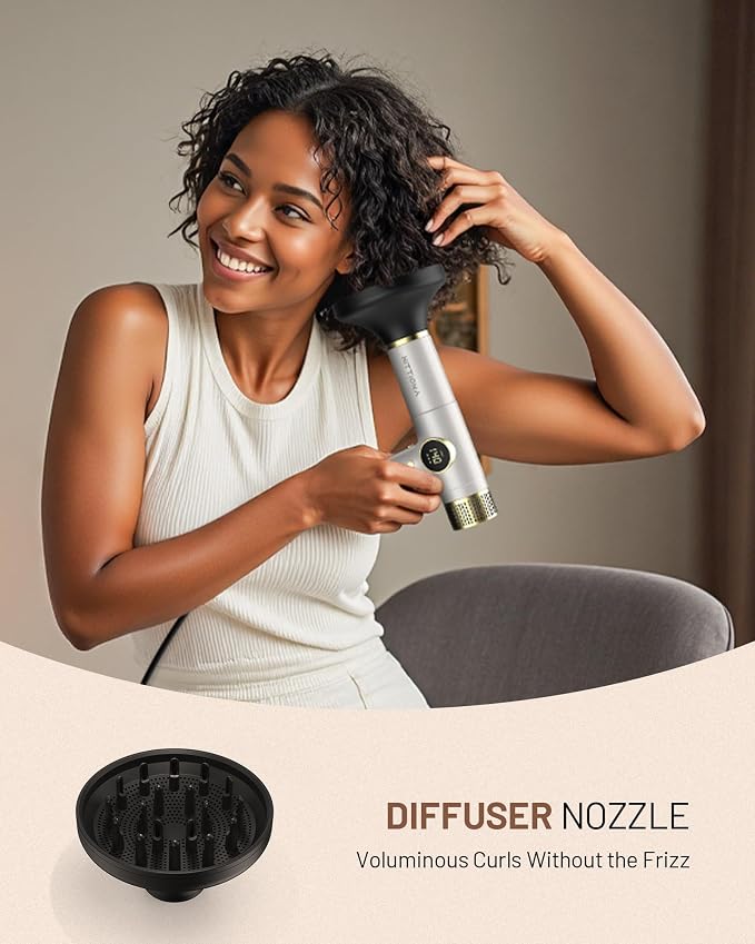 Dual Voltage Travel Hair Dryer Ionic Blow Dryer 2000W Fast Drying Lightweight Compact Low Noise Diffuser – 2026 Upgraded Hair Dryer for Europe Travel Women International Use Gift