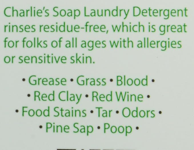 Charlie's Soap - Fragrance Free Laundry Liquid - 50 Loads (One 50-Load Bottle, 50 Total Loads)