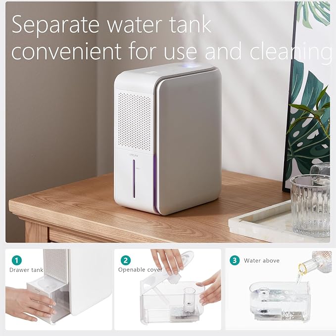 4 in1 Dehumidifier Humidifier Air Purifier with Aroma Diffuser Combo | Quiet Operation≤25db Automatic Humidity Control Replaceable Filter Combined Humidifying and Dehumidifying For Home Bedroom