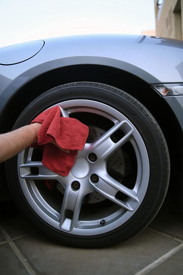 Avalon Towels Cotton Shop Rags – (Pack of 600) Size 12x14 Inches Cleaning Rags – Absorbent Shop Towels and Multipurpose Cleaning Towels for Automobiles, Industries, Garage and Homes (Red)