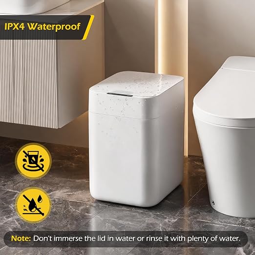 Dyna-Living Automatic Trash Can, 8 Gallon Self Sealing & Self-Changing Touchless Garbage Can Motion Sensor Trash Can, Smart Trash Bin with Automatic Lid for Kitchen Bathroom Office