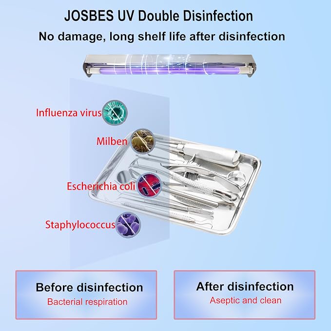 Sterilizer Tools, 16.2L Drying and 3-in-1 Disinfection Tools 150W Sterilizer with Timer Disinfection Cabinet Suitable for Mother-Child Products, Towels, Hair Salons, Nail Studios (White)