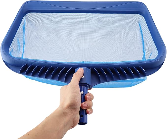 Yosoo Leaf Skimmer Net, Fine Mesh Pool Skimmer with Lightweight Frame for Swimming Pool Pond Tub Fountain, Deep Water Tool