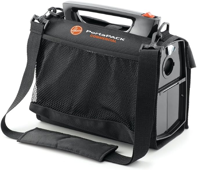 Hoover PortaPower Carrying Bag with Padded Shoulder Strap, 14.25" x 8" x 8", Black (Vacuum Not Included)