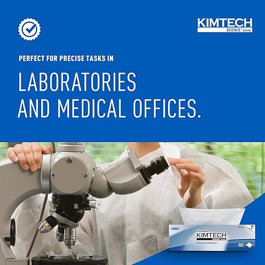 Kimtech Science Kimwipes, Delicate Task Wiper, 2-Ply, 14.7 x 16.6, White, 90/Box
