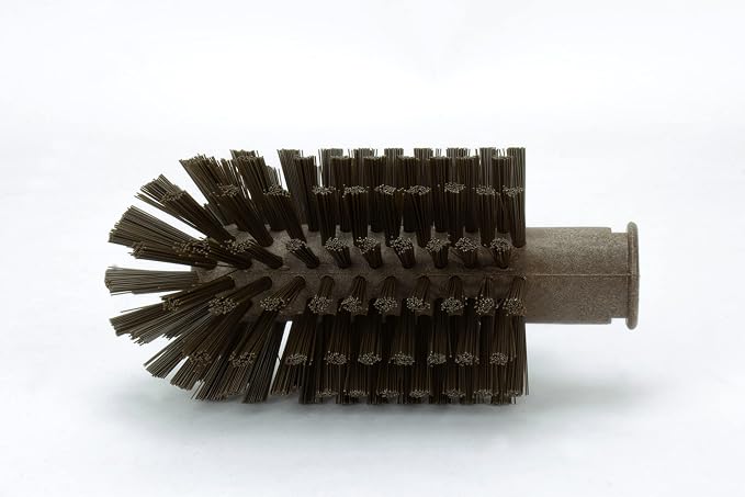 SPARTA Multi-Purpose Valve Brush Pipe Brush, Round Brush with Polyester Bristles, Color Coded for Commercial Cleaning, Kitchen, Restaurant, Bathroom, Plastic, 5.9 X 3 X 5.9 Inches, Brown, (Pack of 6)