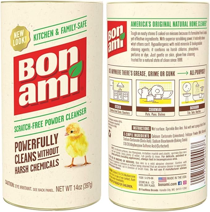Bon Ami Powder Cleanser - 14 oz (Pack of 6)