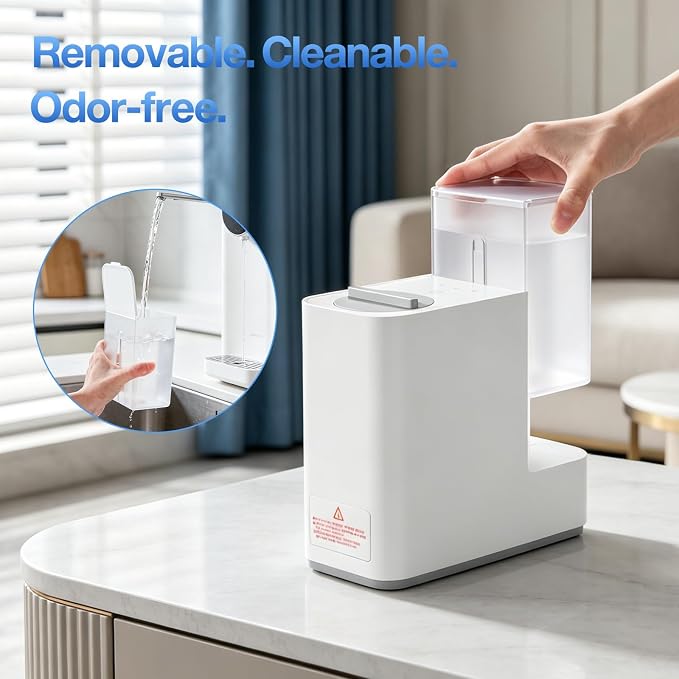 Smart Hot Face Towel Dispenser: Auto 5-10S Heating & Dispensing - Room Temp/131°F/149°F/32°F with Ice - 700ml Water Tank & 20 Disposable Compressed Towels - Portable for Esthetician/Home/Spa