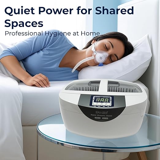 iSonic P4820 Ultrasonic Cleaner – Deep Cleaning for CPAP Masks, Hoses & Sleep Apnea Accessories (Small)