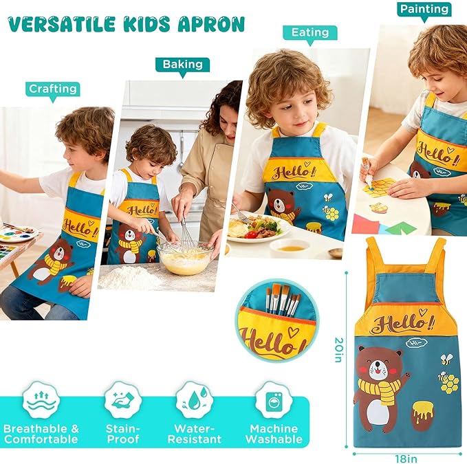 Kids Spray Mop,Toddlers Cleaning Play Sets with Real Water Sprayer,Includes Versatile Apron,Pretend Play Sets,Toddler Kids Cleaning Toy Set,Montessori Cleaning Set,Gifts for Boys Girls