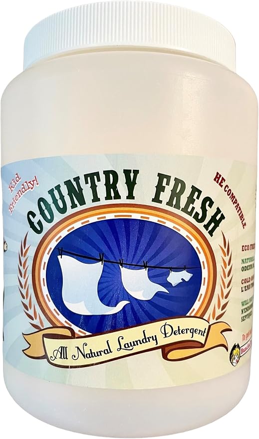 Buncha Farmers Country Fresh 100% All Natural Eco-Friendly Laundry Detergent 21.16 oz/100 loads (Made in Canada)