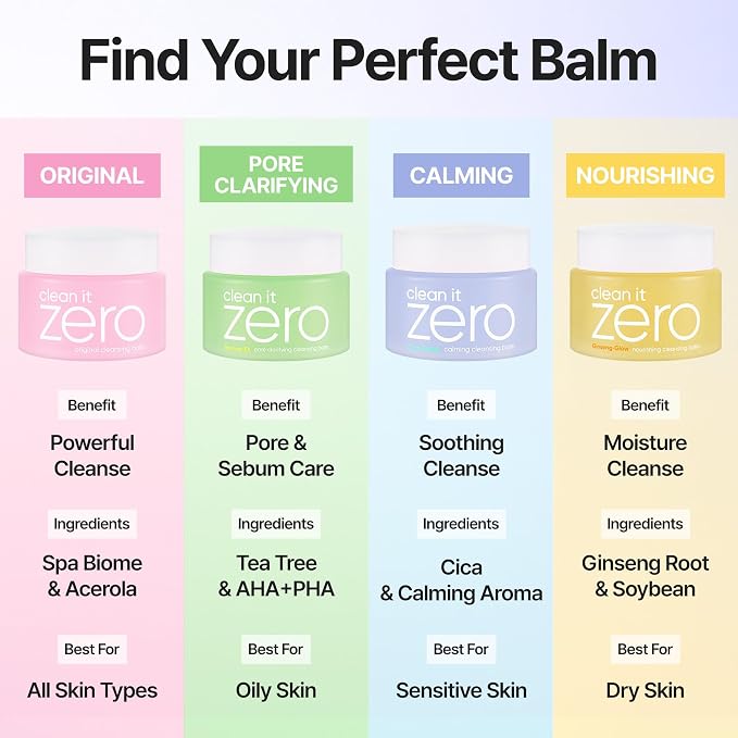 BANILA CO Clean it Zero Calming Cleansing Balm | Korean Makeup Remover for Sensitive Skin | Vegan | Cleansing Oil, Facial Cleanser Made with Centella Asiatica & Madecassoside (100ml / 3.38 fl. oz)