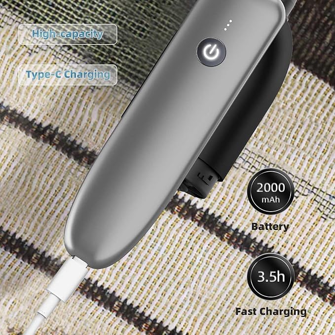 10-in-1 Car Vacuum Portable Cordless, 1lbs, Modular Design with HEPA Filter, Flashlight & 10000pa, Adjustable 2 Suction Modes, Low Noise, Handheld Car Vacuum for Quick Day-to-Day Cleaning