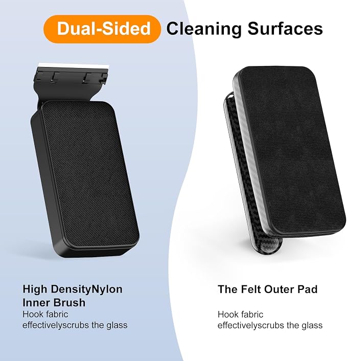Aquarium Magnet Glass Cleaner（L） | Very magnetic，The handle is easy to grip，Easily Remove Stains，Dual-Sided Cleaning Surfaces，Self-floating Design