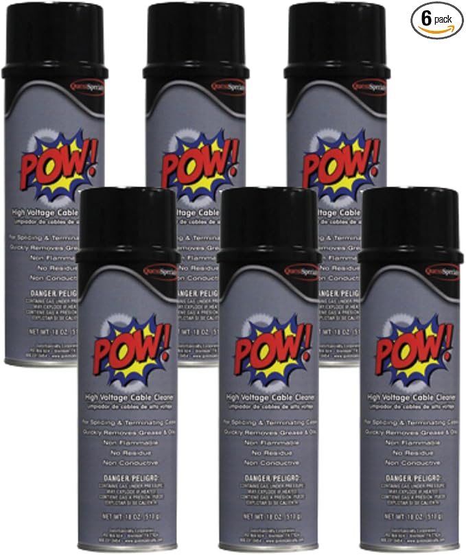 Quest 5016 POW High Voltage Cable Cleaner (6 Pack)