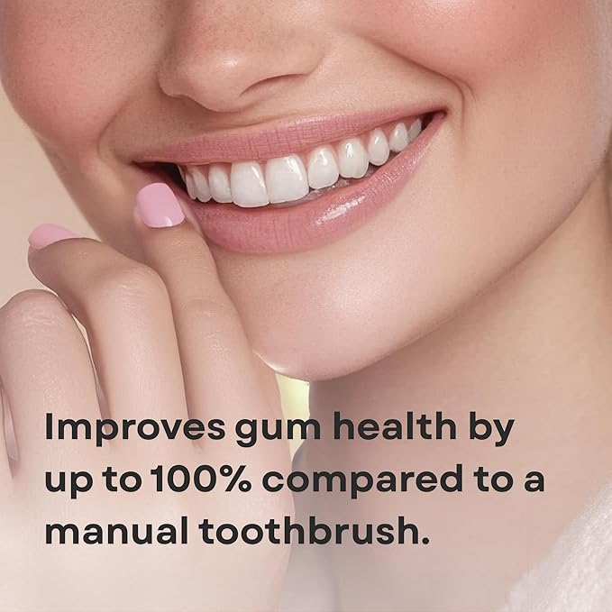 Electric Toothbrush and Flosser Combo | 2-in-1 Sonic Cleaning & No-Mess Mechanical Floss | 5X Faster Deep Clean | 6 Modes | 2 Toothbrush Heads + 50 Replacement Floss Heads [Black]