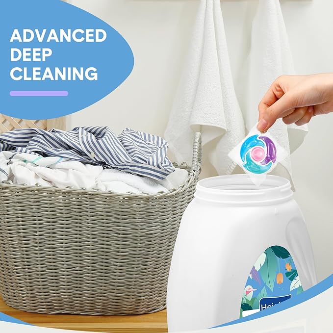 200 Count Laundry Detergent Pods Bulk 4 in 1 Washing Machine Detergent Pods Ultra Concentrated Tackles Tough Odors, Fruity Aroma